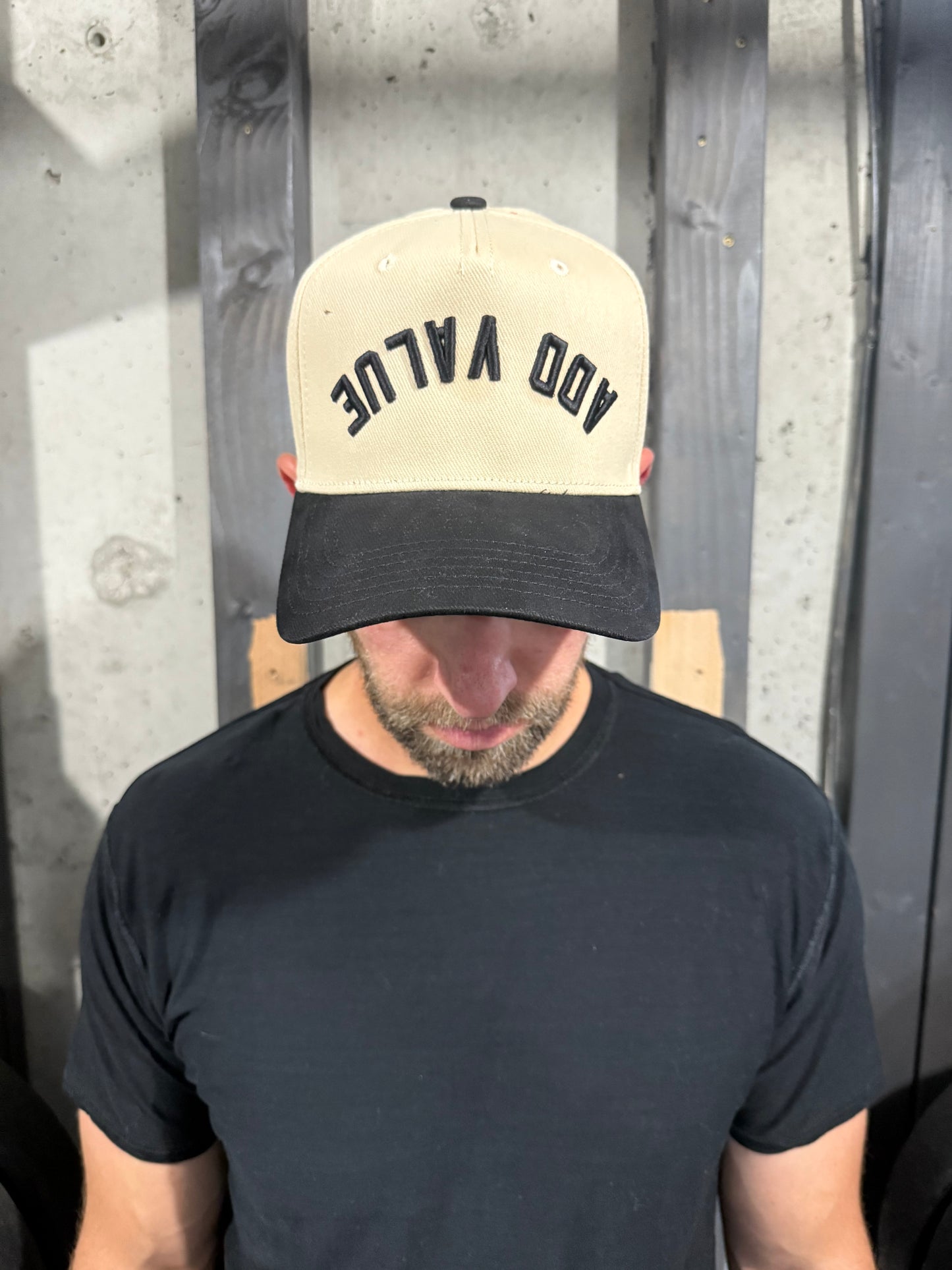 Upside down trucker hat