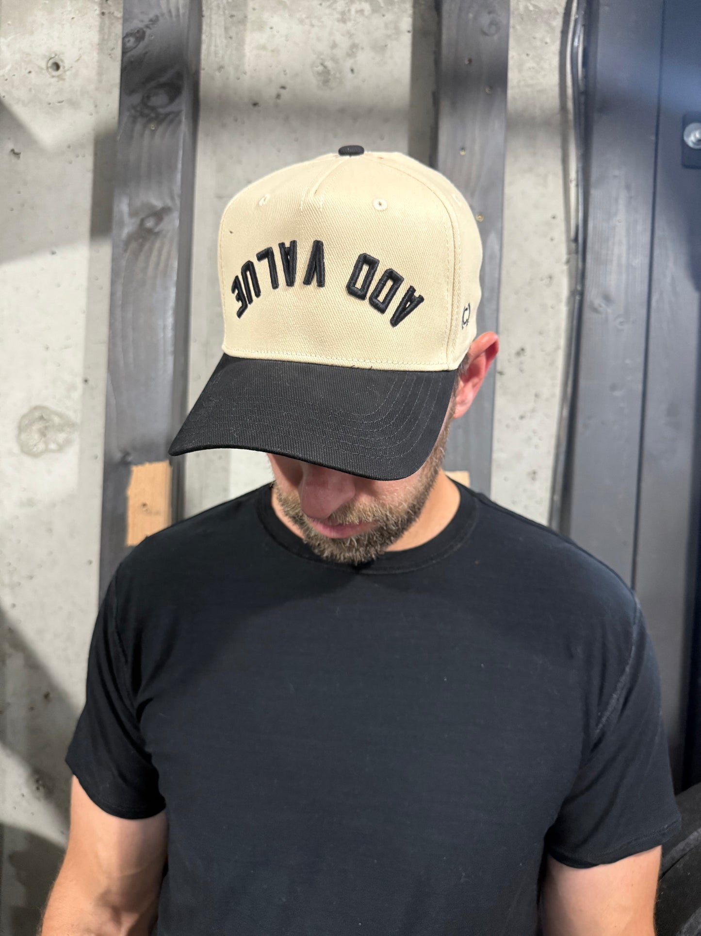 Upside down trucker hat