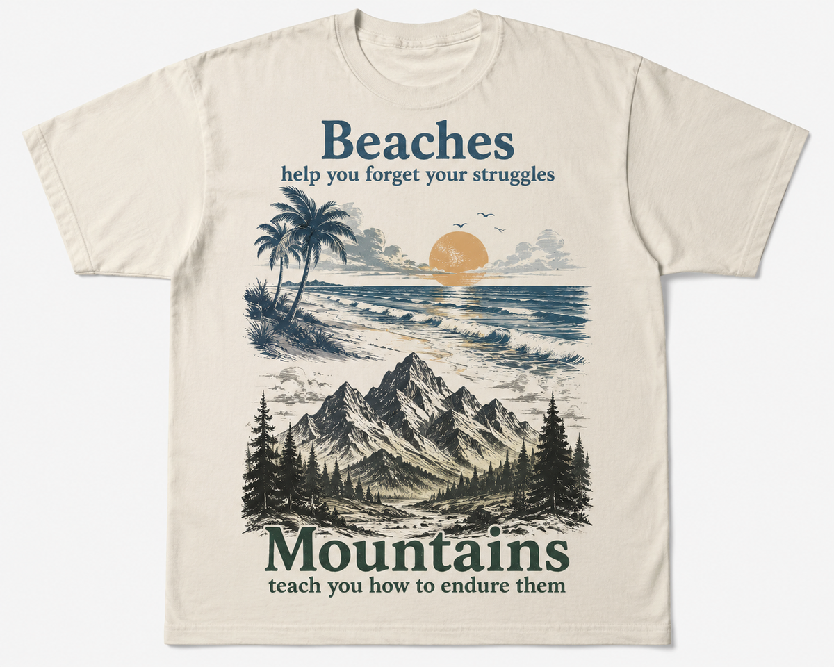 Beaches mountains