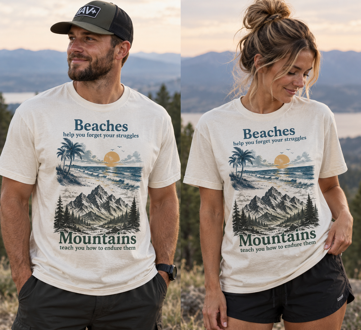 Beaches mountains